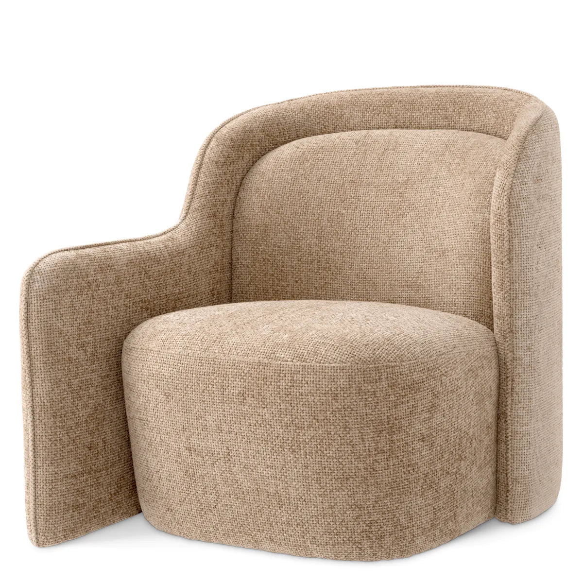 Lyssa Sand Upholstered Armchair Barrier | Eichholtz Miami