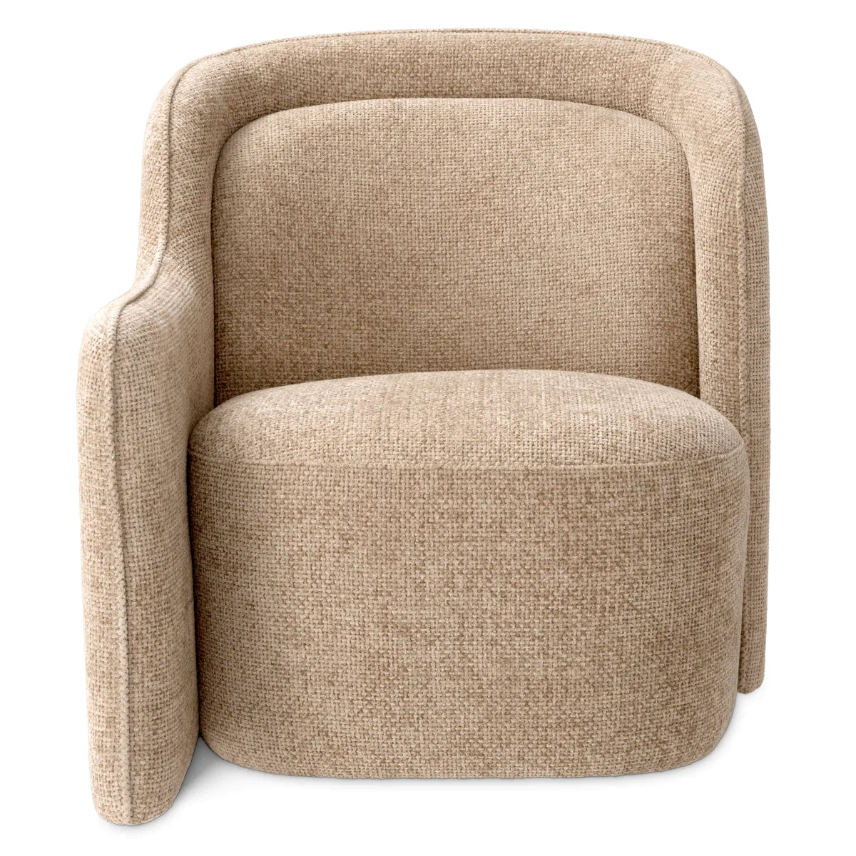 Lyssa Sand Upholstered Armchair Barrier | Eichholtz Miami