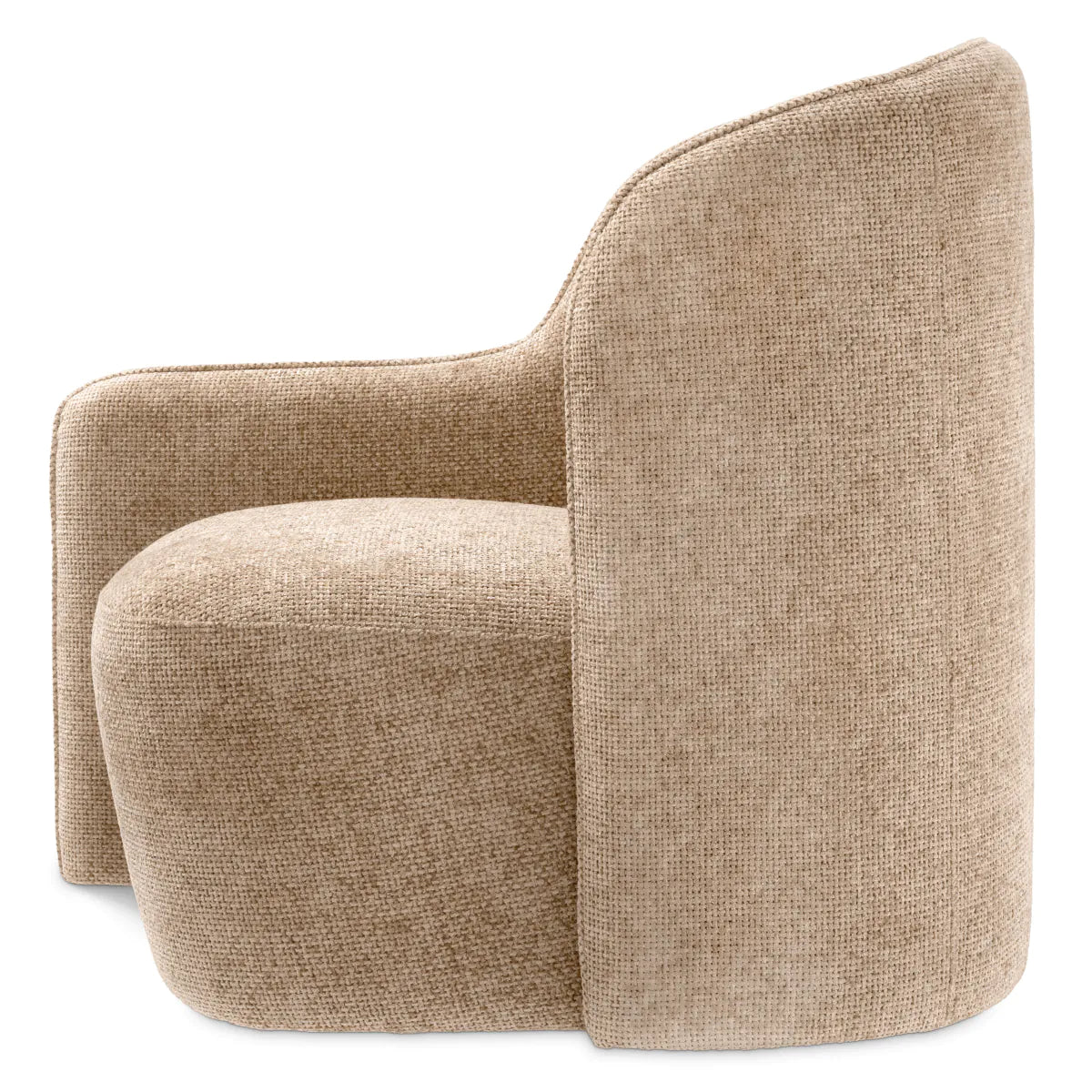 Lyssa Sand Upholstered Armchair Barrier | Eichholtz Miami