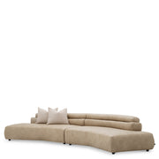 Beige Faux Leather Sofa Marvella | Eichholtz Miami