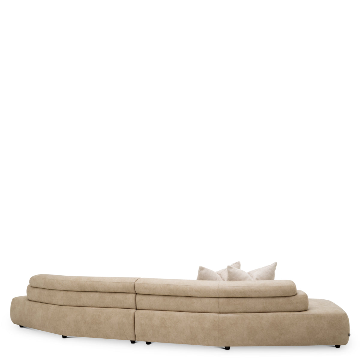 Beige Faux Leather Sofa Marvella | Eichholtz Miami