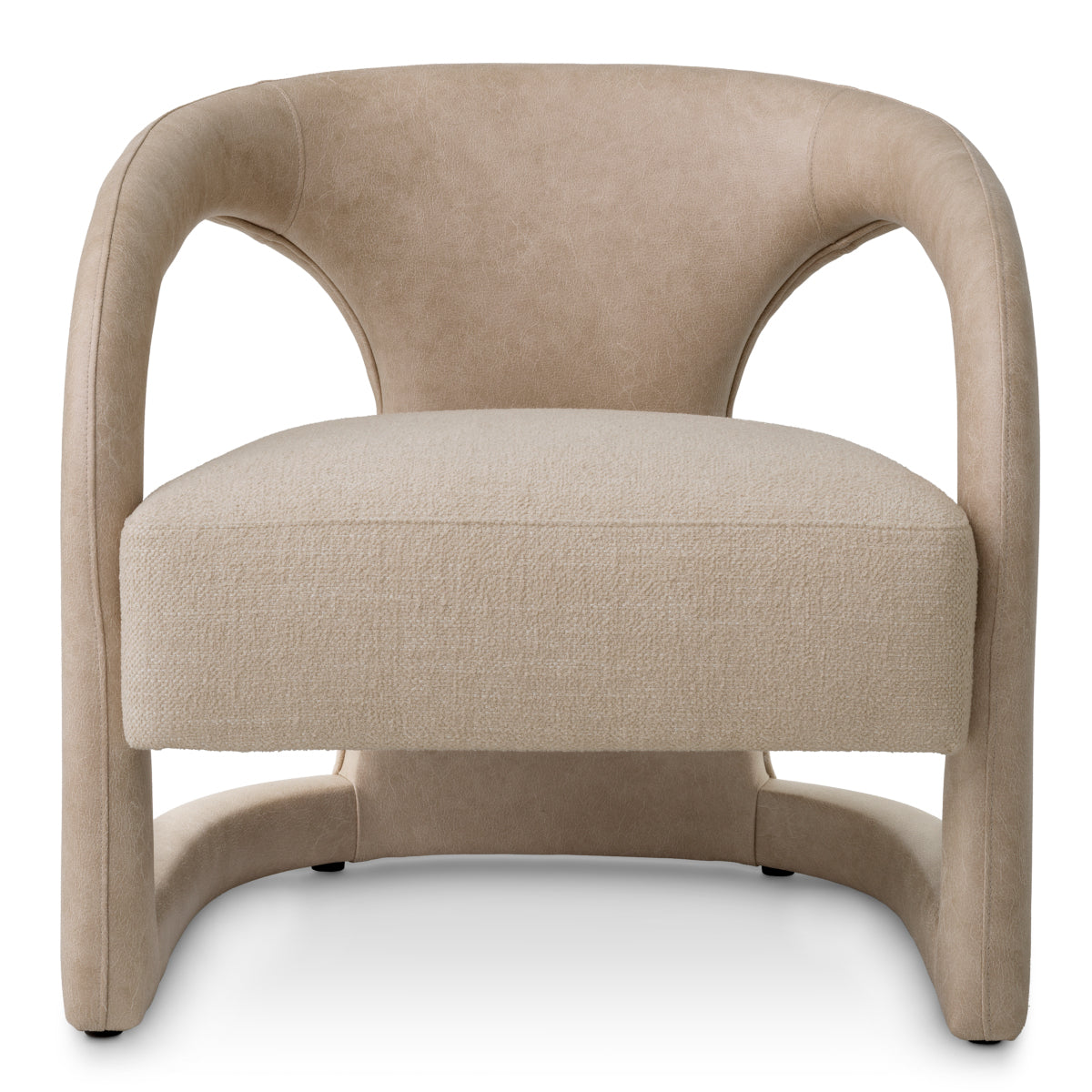 Beige Leather-Look Chair Voletta | Eichholtz Miami