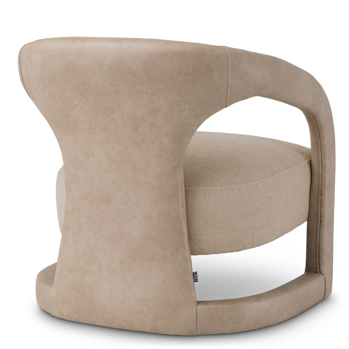 Beige Leather-Look Chair Voletta | Eichholtz Miami