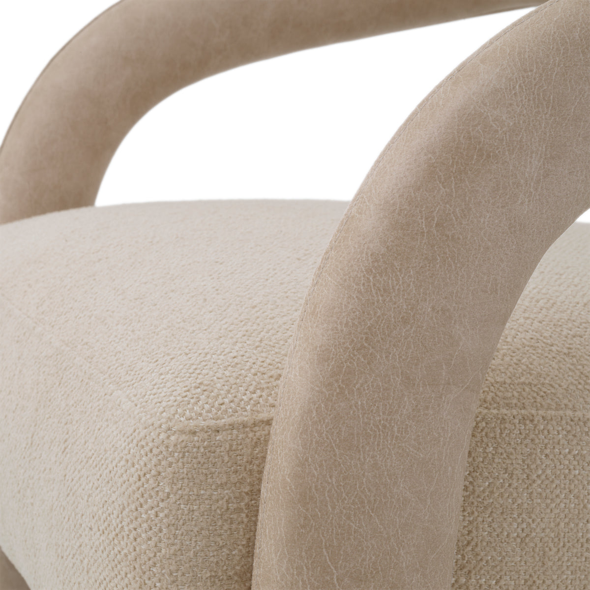 Beige Leather-Look Chair Voletta | Eichholtz Miami