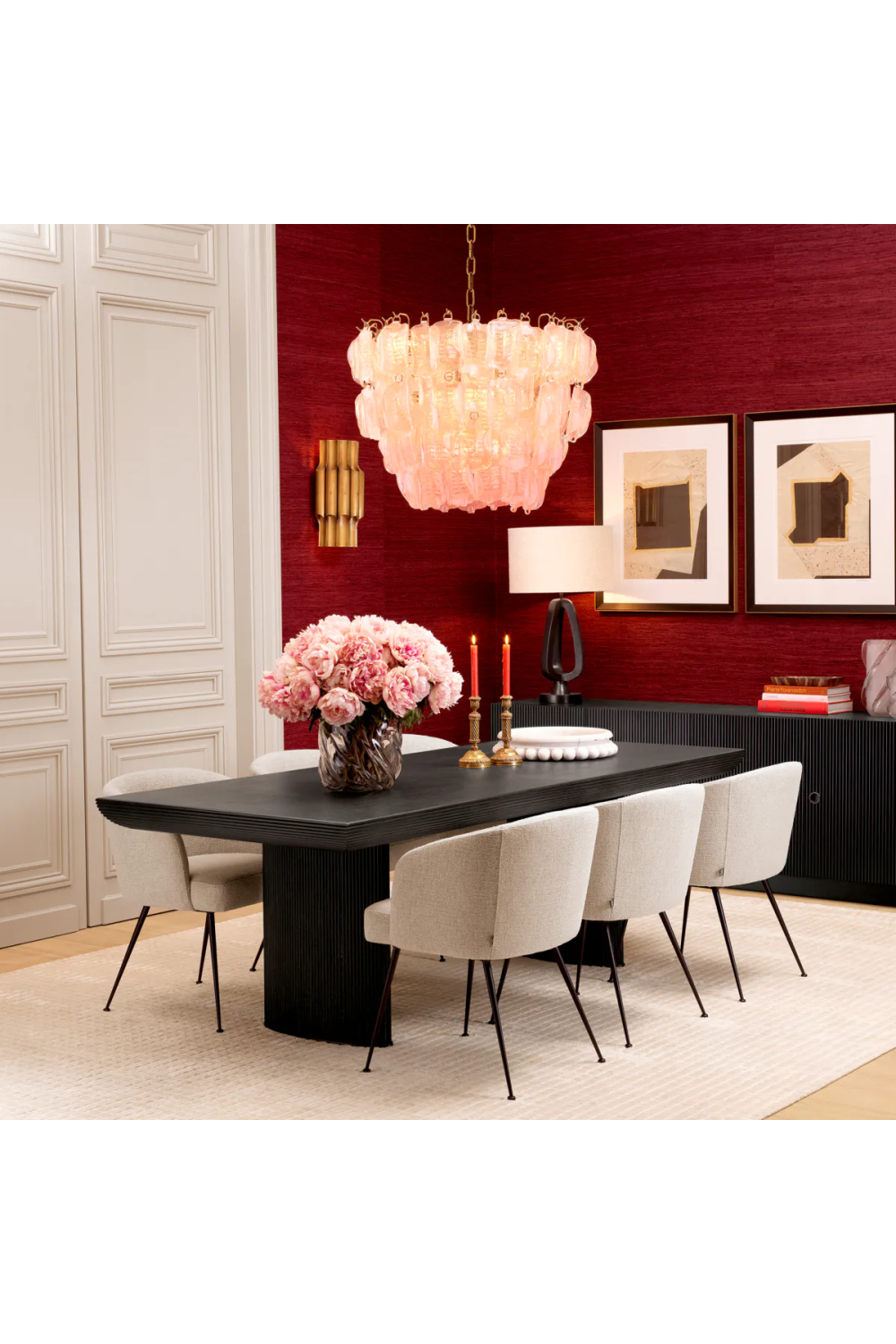 Fabric Upholstered Dining Armchair Aiden | Eichholtz Miami