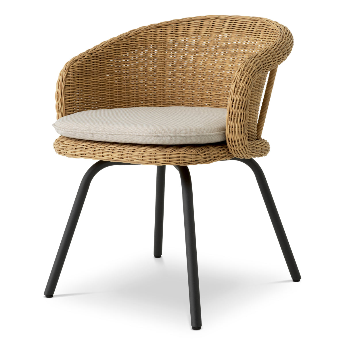 Rattan Look Outdoor Dining Chair Nolan | Eichholtz Miami