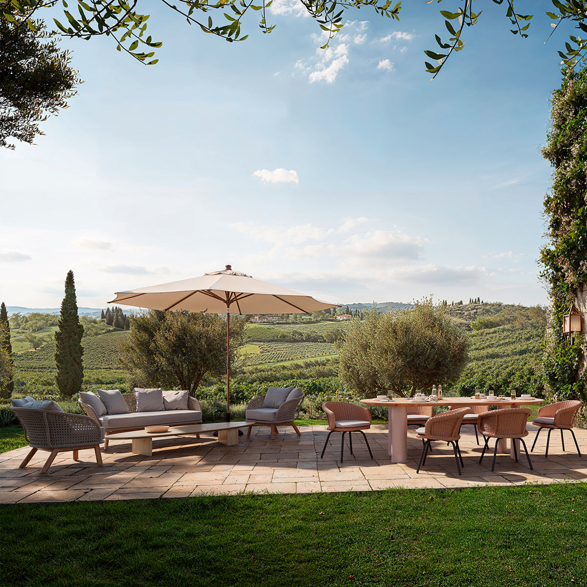 Rattan Look Outdoor Dining Chair Nolan | Eichholtz Miami