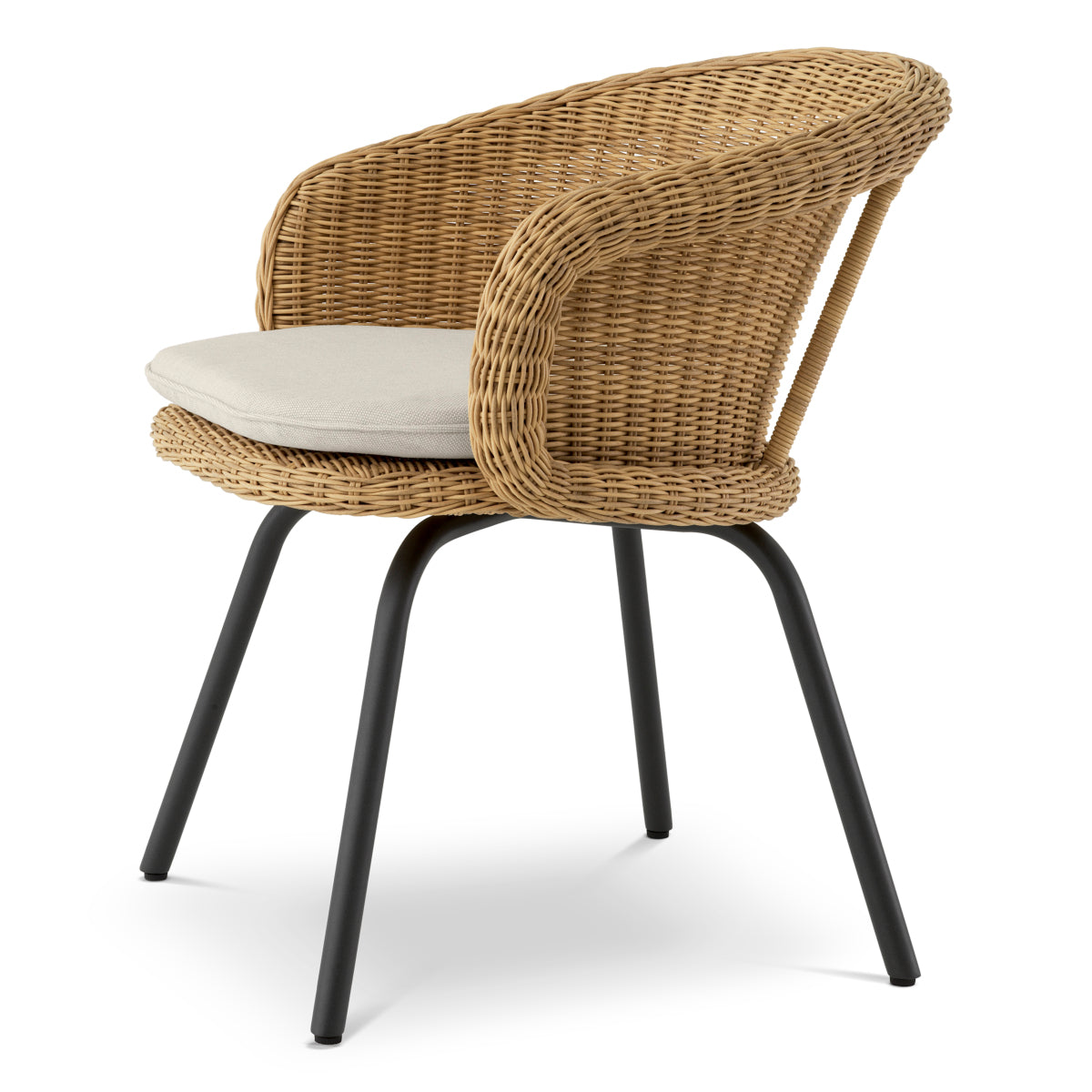 Rattan Look Outdoor Dining Chair Nolan | Eichholtz Miami