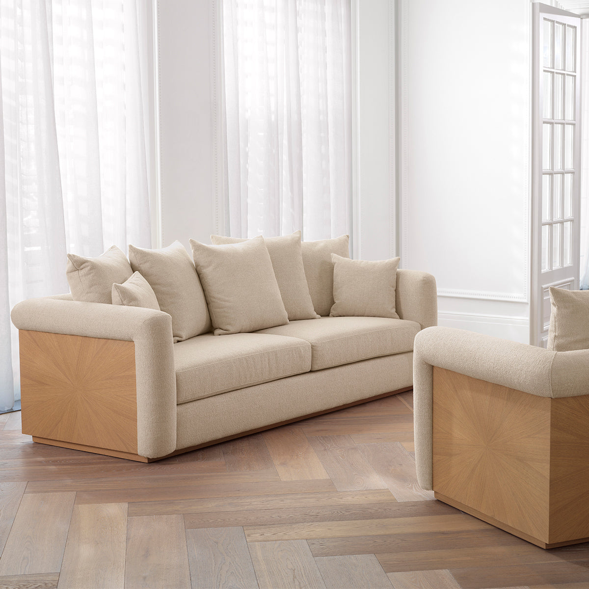 Natural Upholstered Sofa Amadeo | Eichholtz Miami