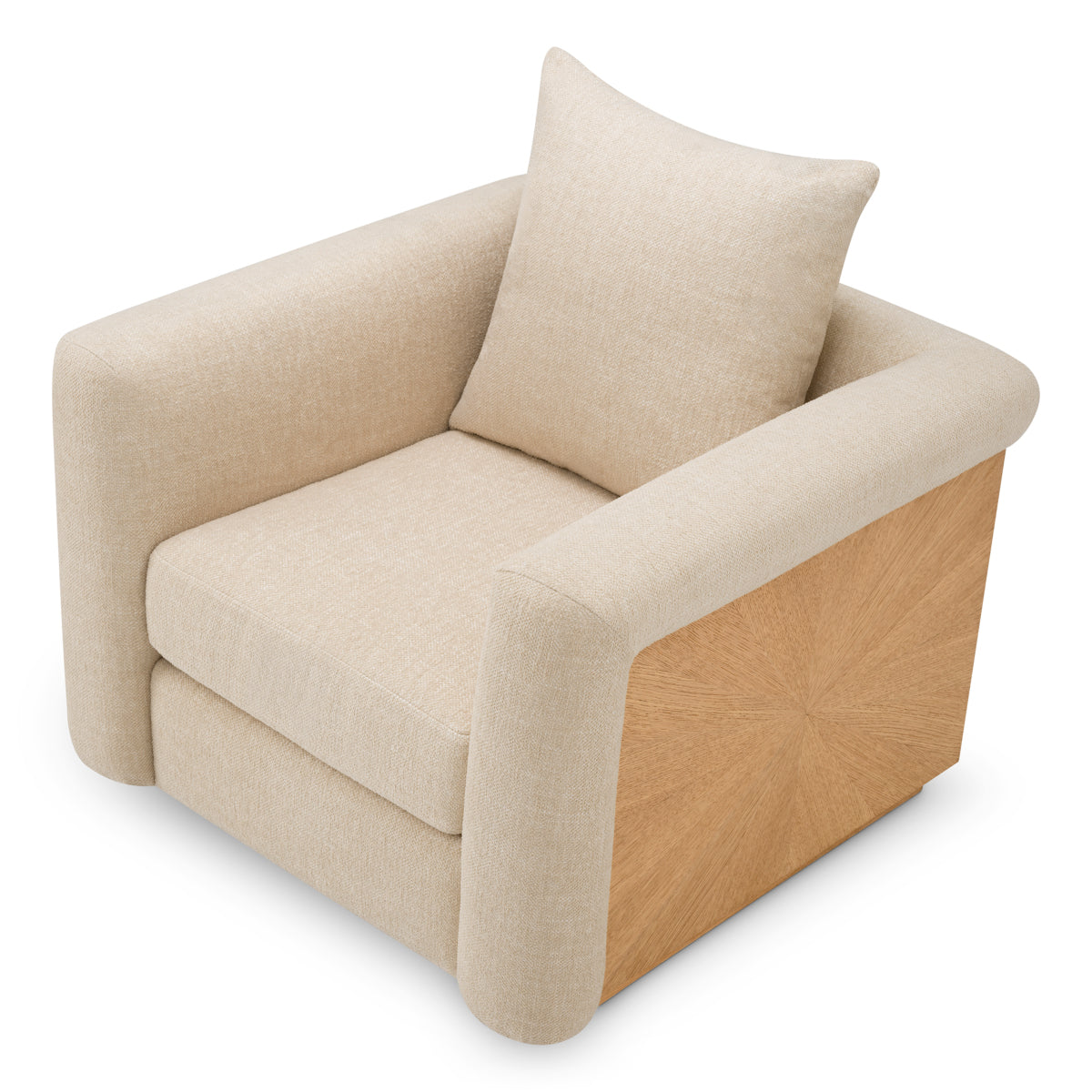 Natural Oak Veneer Chair Amadeo | Eichholtz Miami