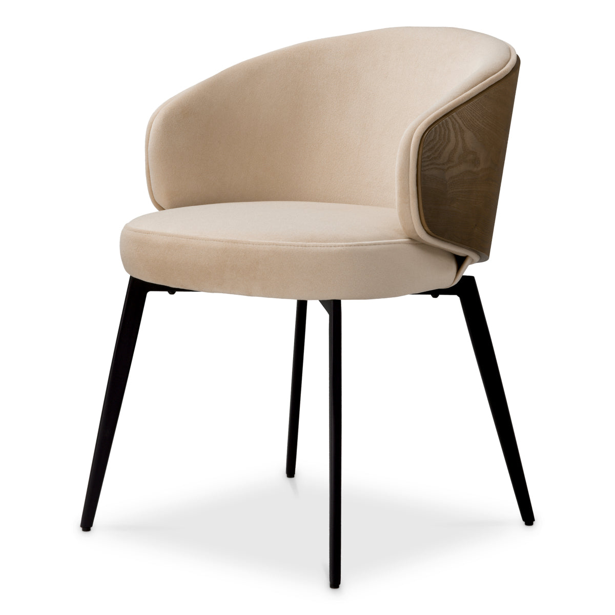 Curved-Back Dining Chair Camerota | Eichholtz Miami
