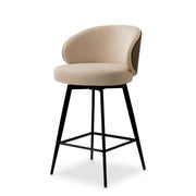 Upholstered Swivel Counter Stool Camerota | Eichholtz Miami