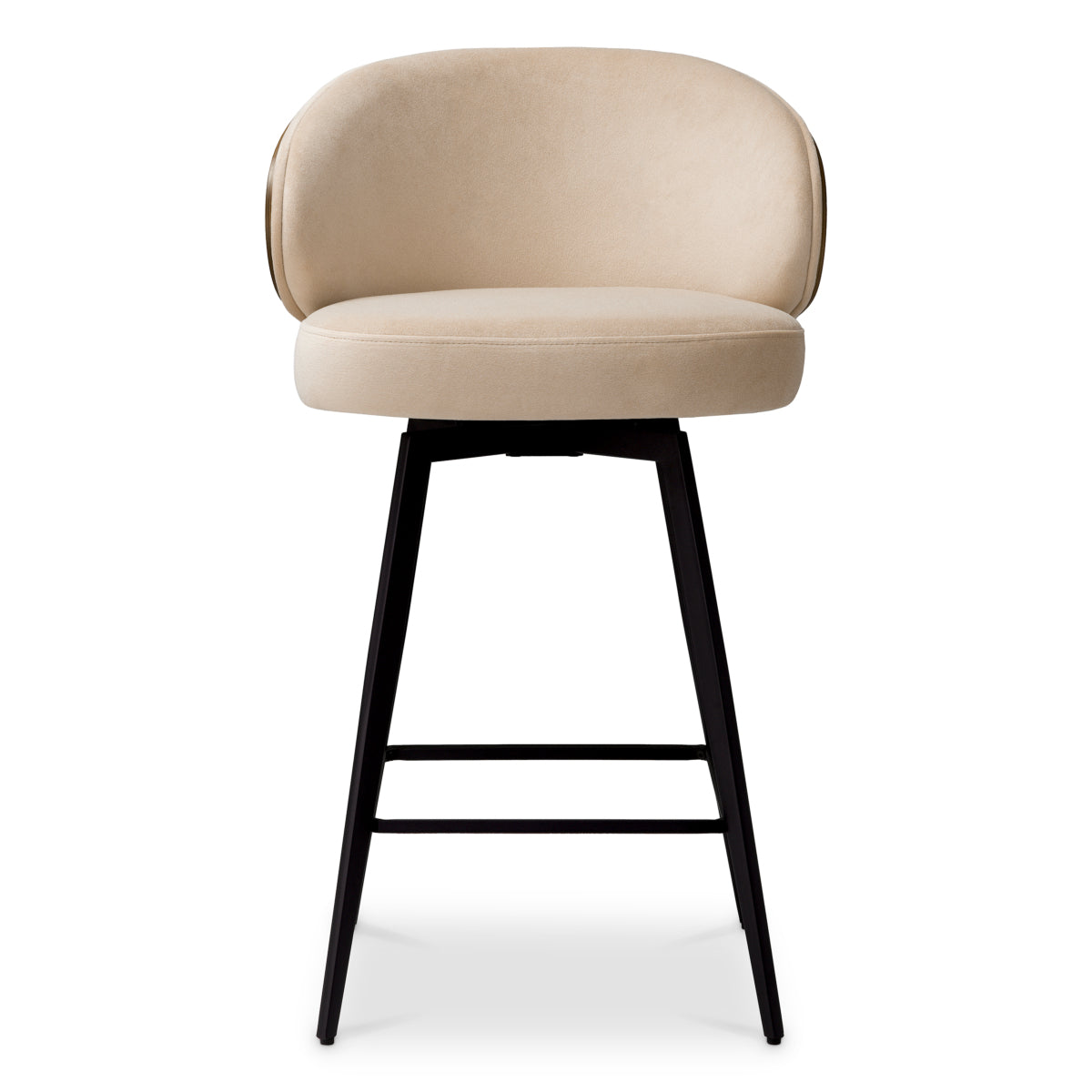 Upholstered Swivel Counter Stool Camerota | Eichholtz Miami