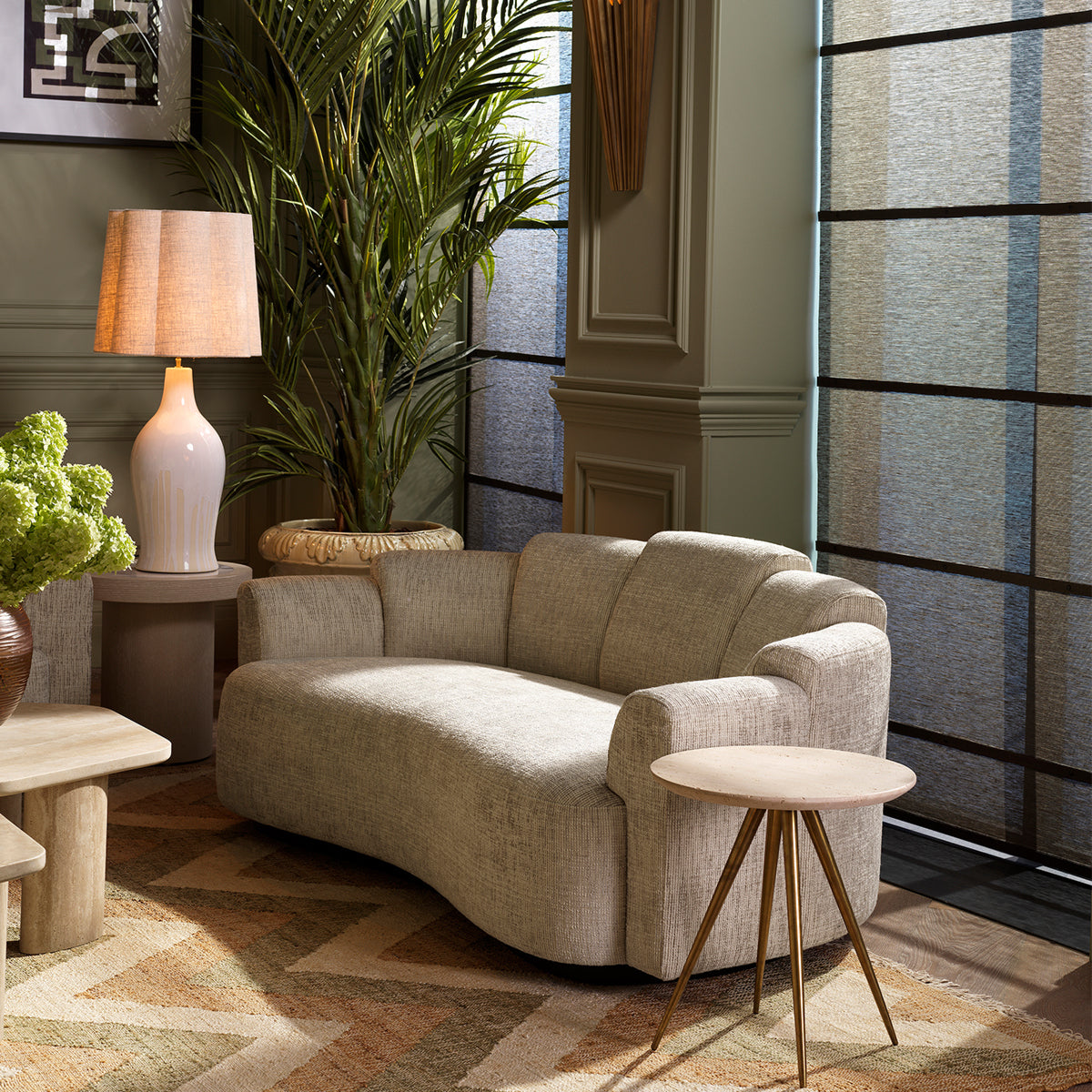 Creststone Beige Sofa Marbella | Eichholtz Miami