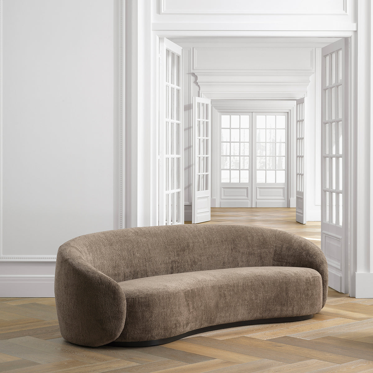 Curved Upholstered Sofa Amore | Eichholtz Miami