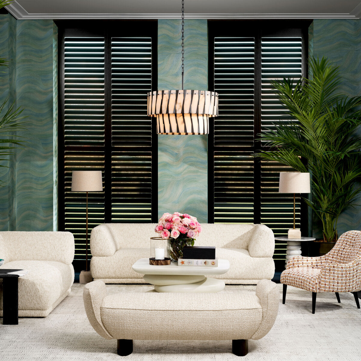 Cream Fabric Sofa Oberon | Eichholtz Miami