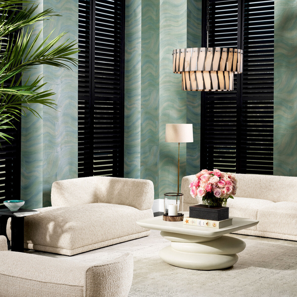 Cream Fabric Chaise Lounge Oberon | Eichholtz Miami