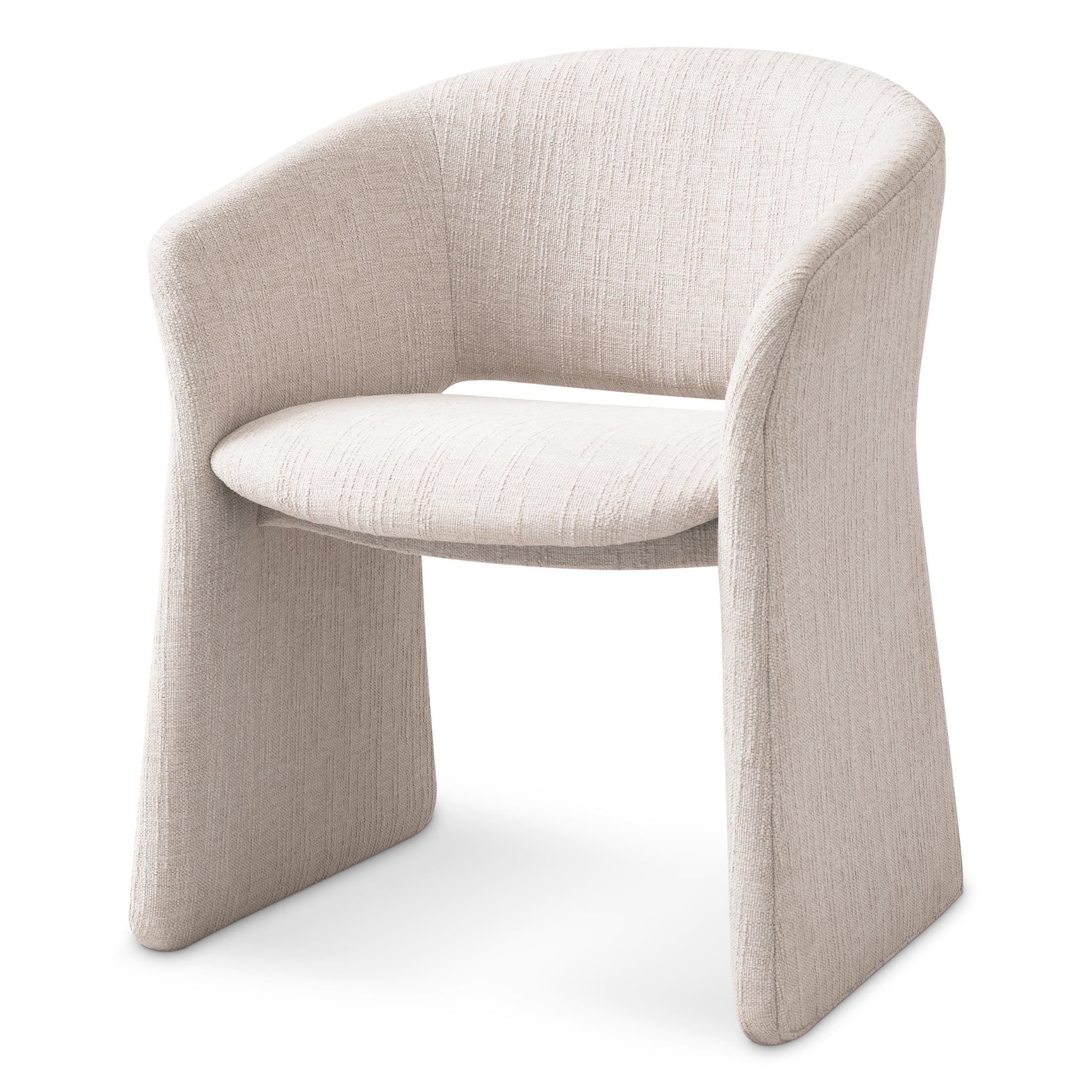 Beige Barrel-Back Dining Chair Cedric | Eichholtz Miami