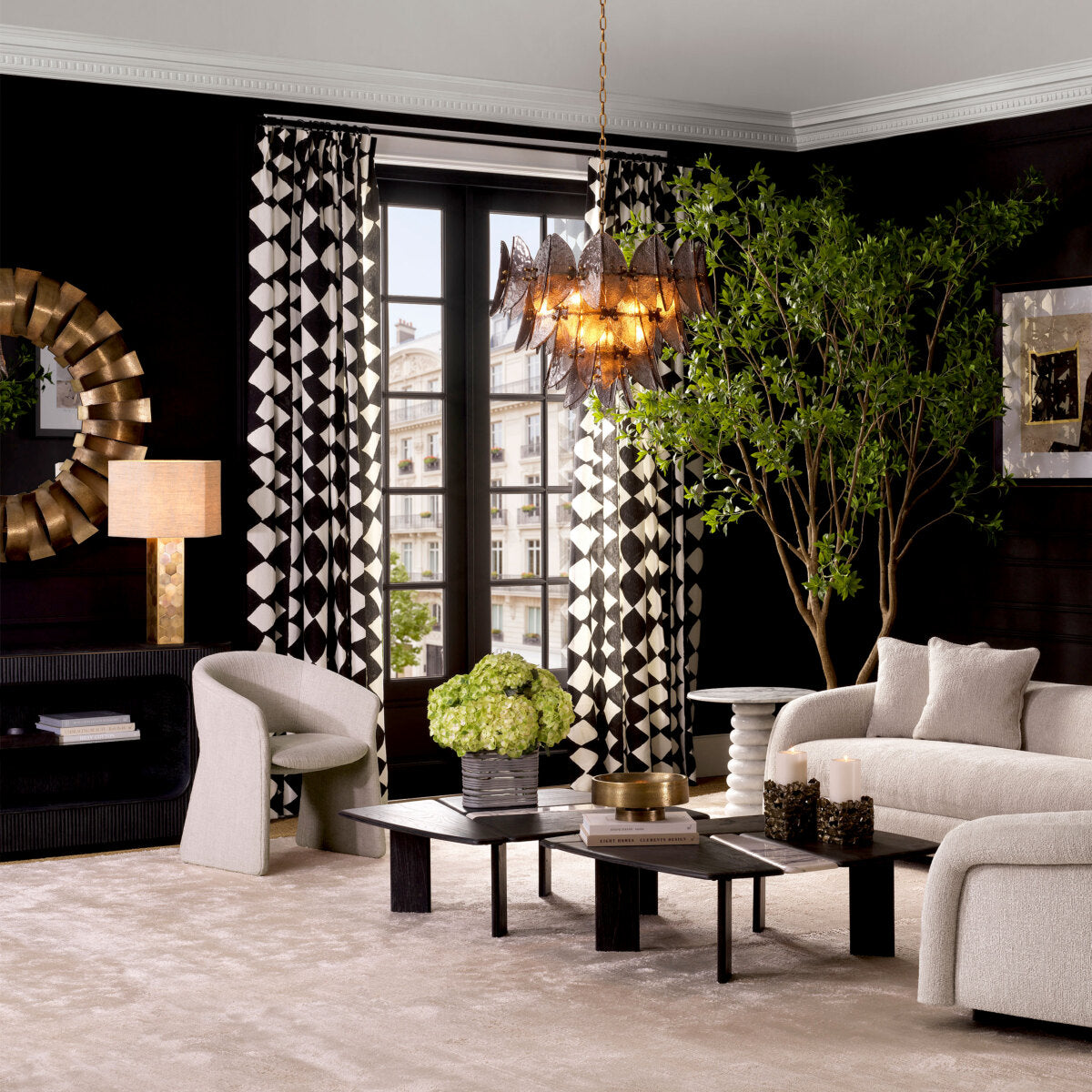 Beige Barrel-Back Dining Chair Cedric | Eichholtz Miami