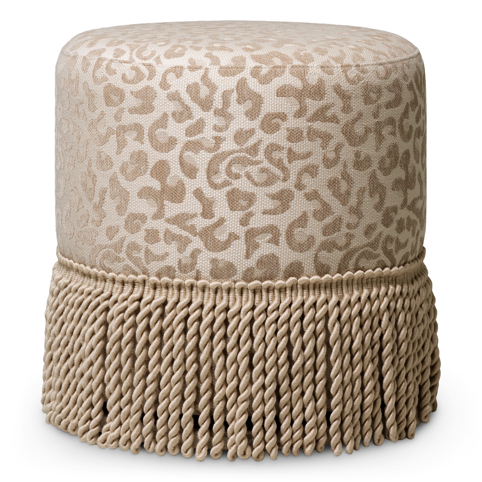 Beige Tasseled Swivel Dining Stool Greer | Eichholtz Miami