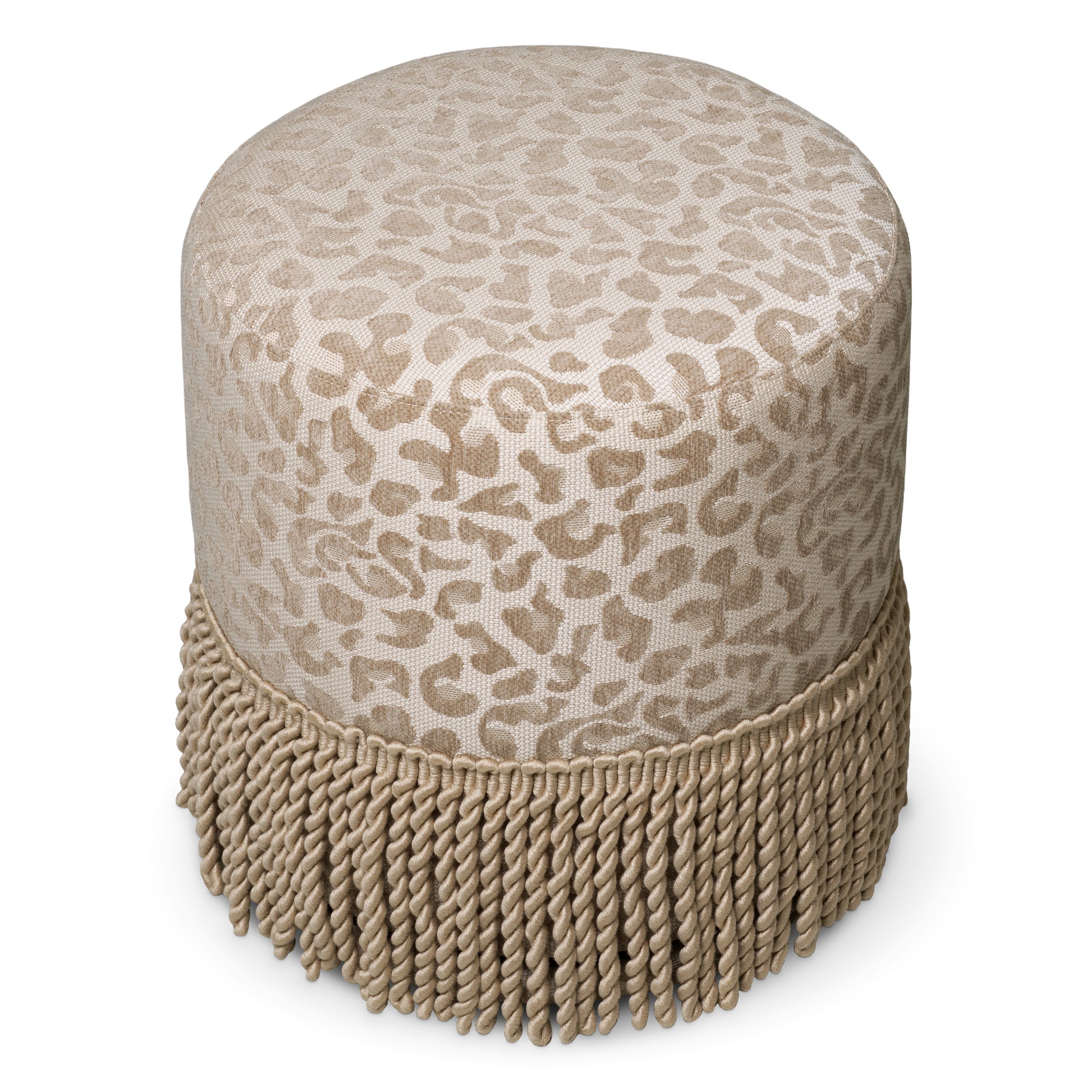 Beige Tasseled Swivel Dining Stool Greer | Eichholtz Miami