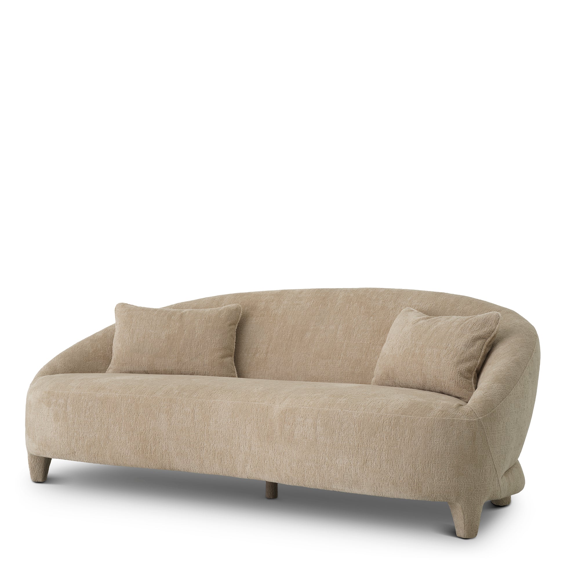 Beige Curved Sofa Avenley | Eichholtz Miami