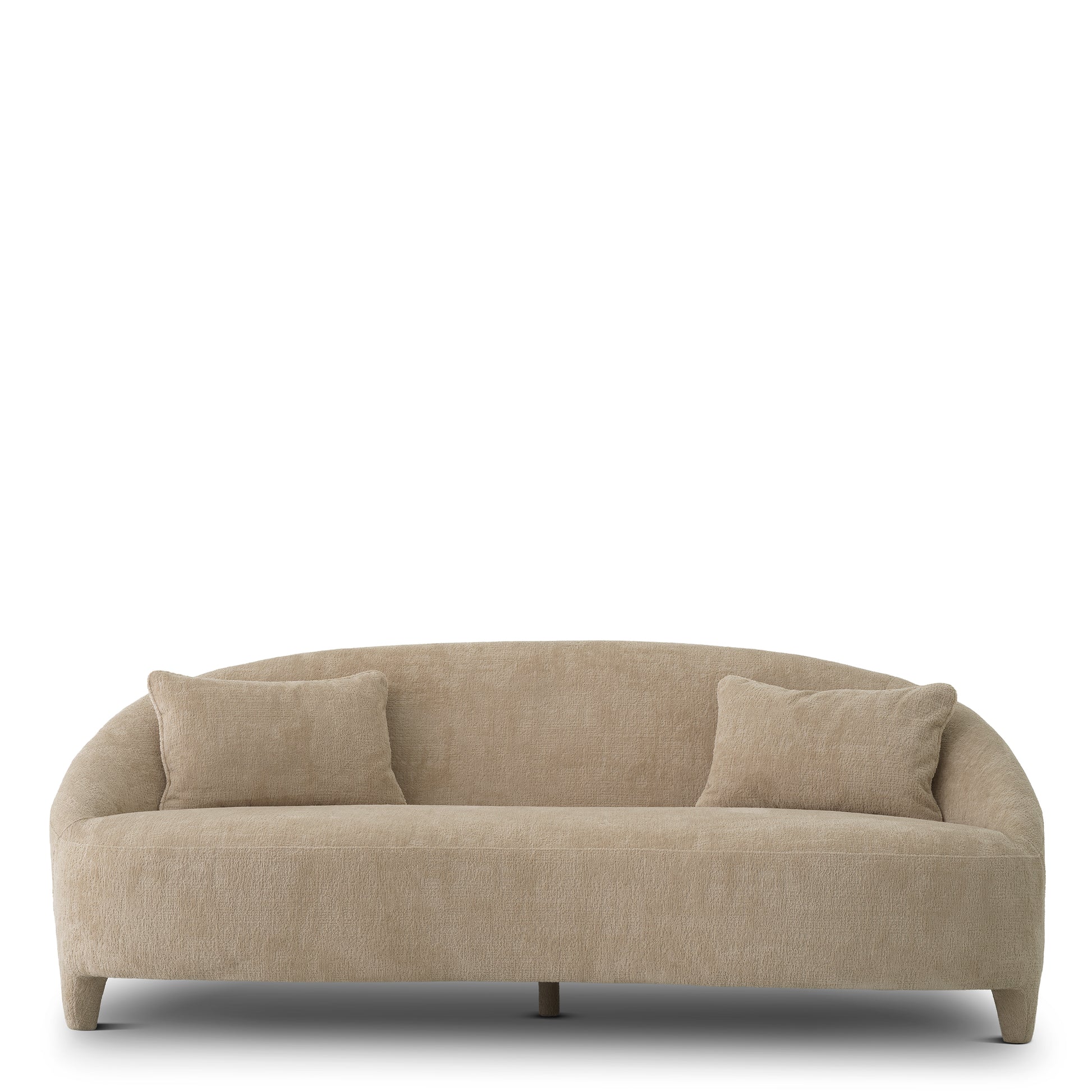 Beige Curved Sofa Avenley | Eichholtz Miami