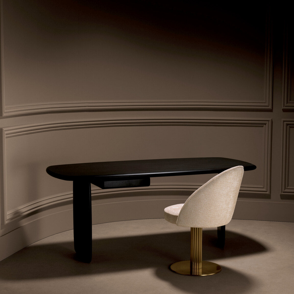 Beige Swivel Dining Chair Dorland | Eichholtz Miami