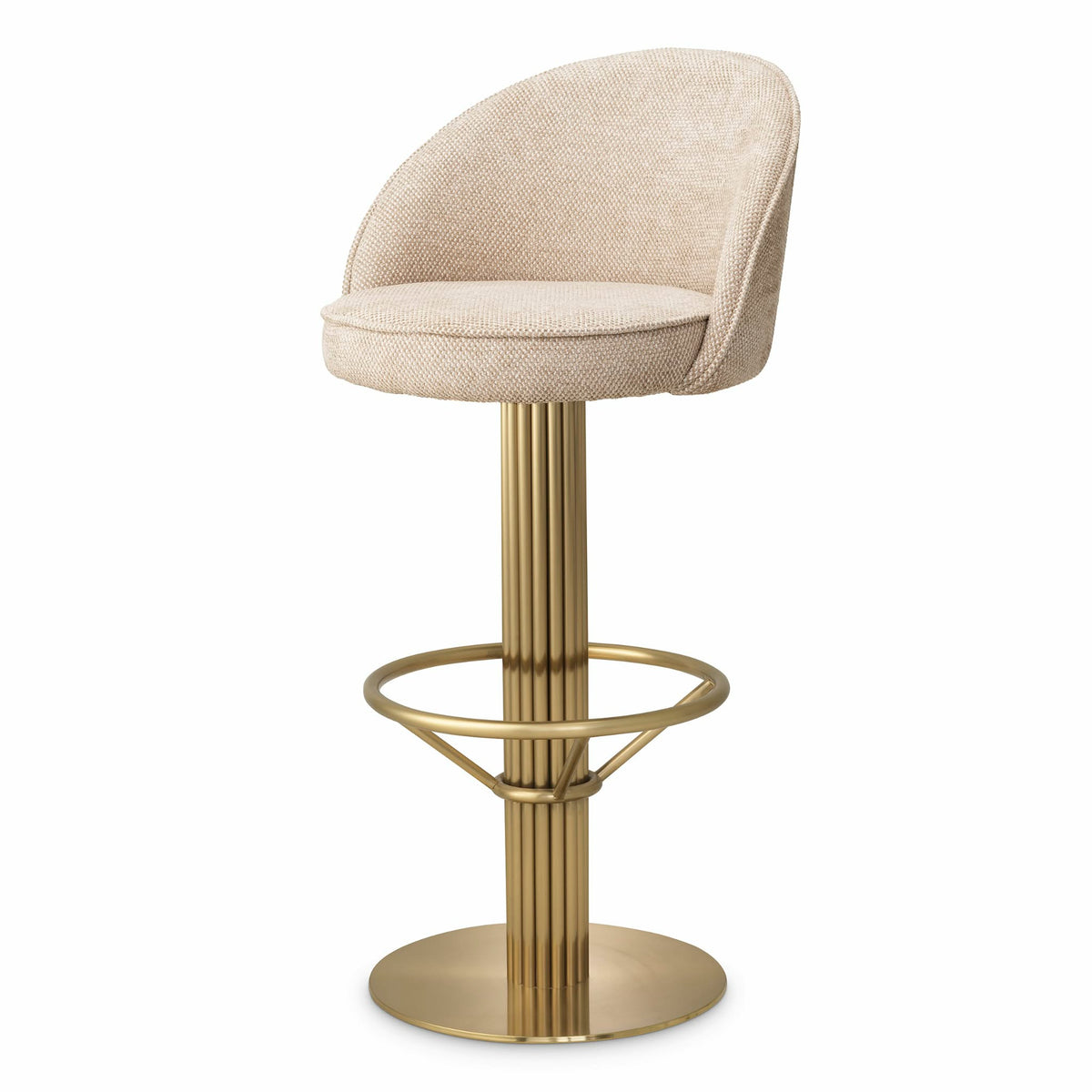 Beige Swivel Bar Stool Dorland | Eichholtz Miami