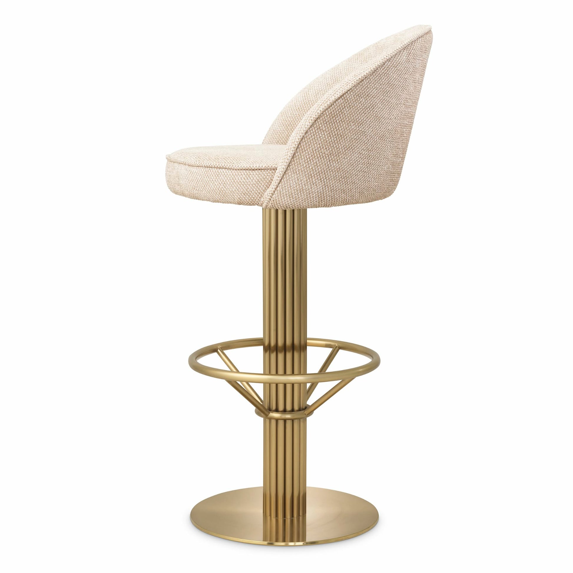 Beige Swivel Bar Stool Dorland | Eichholtz Miami