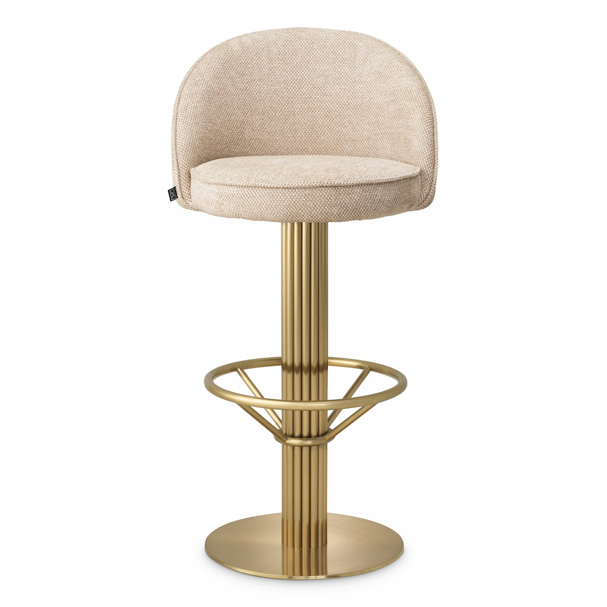 Beige Swivel Bar Stool Dorland | Eichholtz Miami