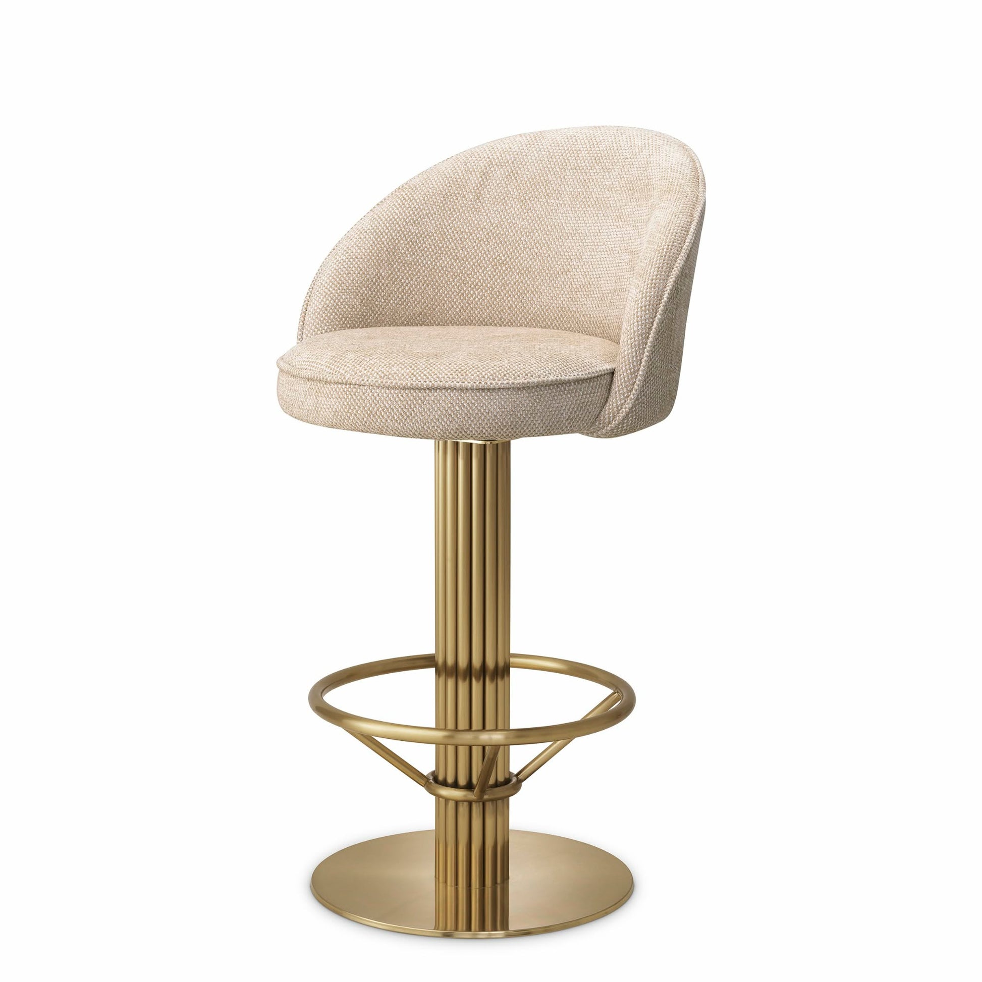 Beige Swivel Counter Stool Dorland | Eichholtz Miami