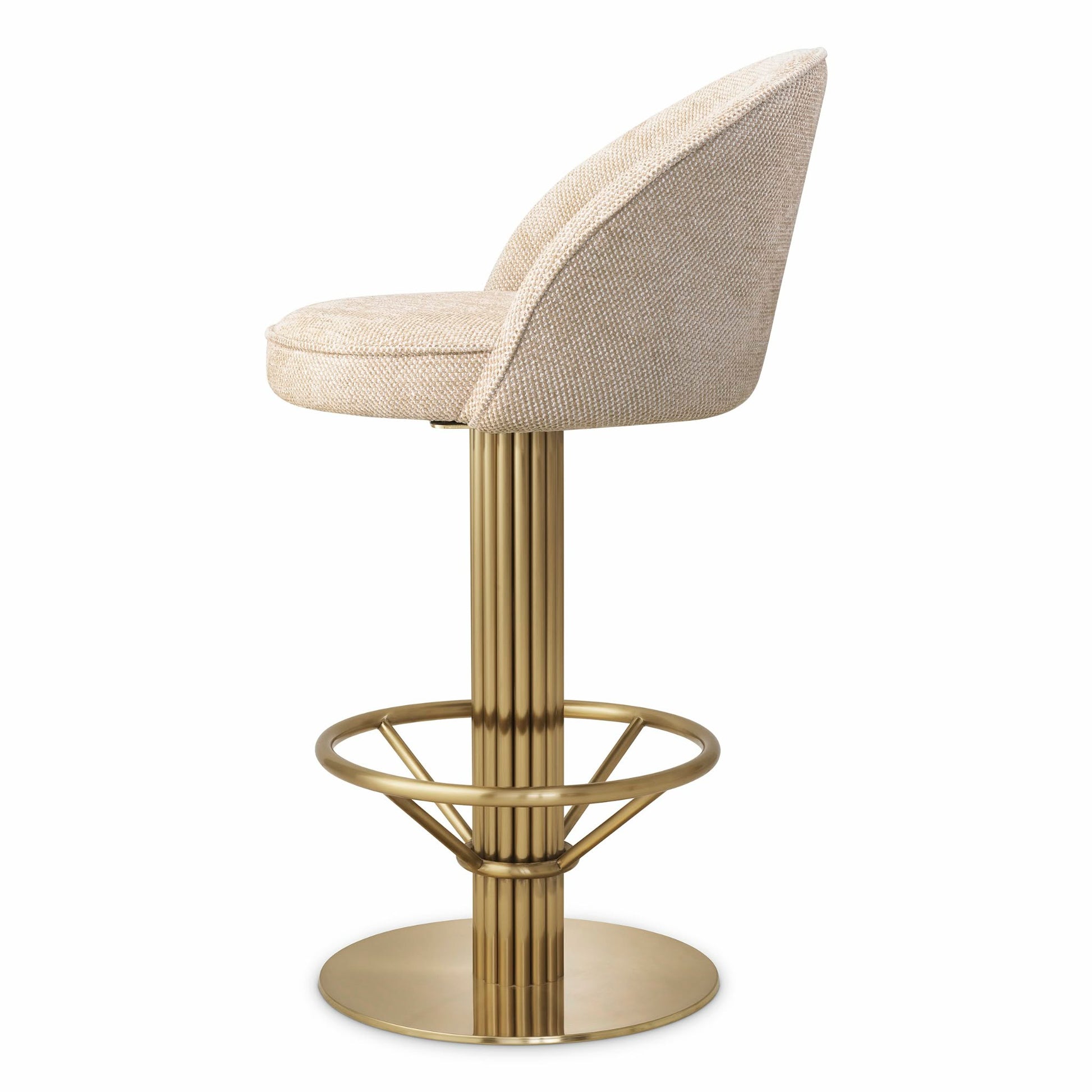 Beige Swivel Counter Stool Dorland | Eichholtz Miami