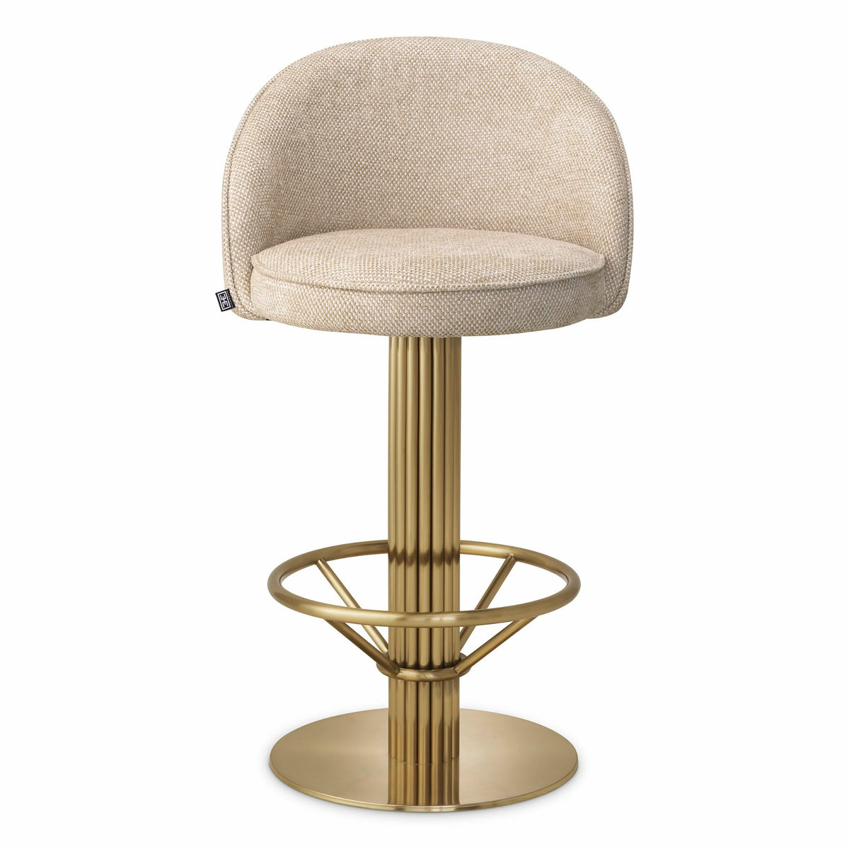 Beige Swivel Counter Stool Dorland | Eichholtz Miami