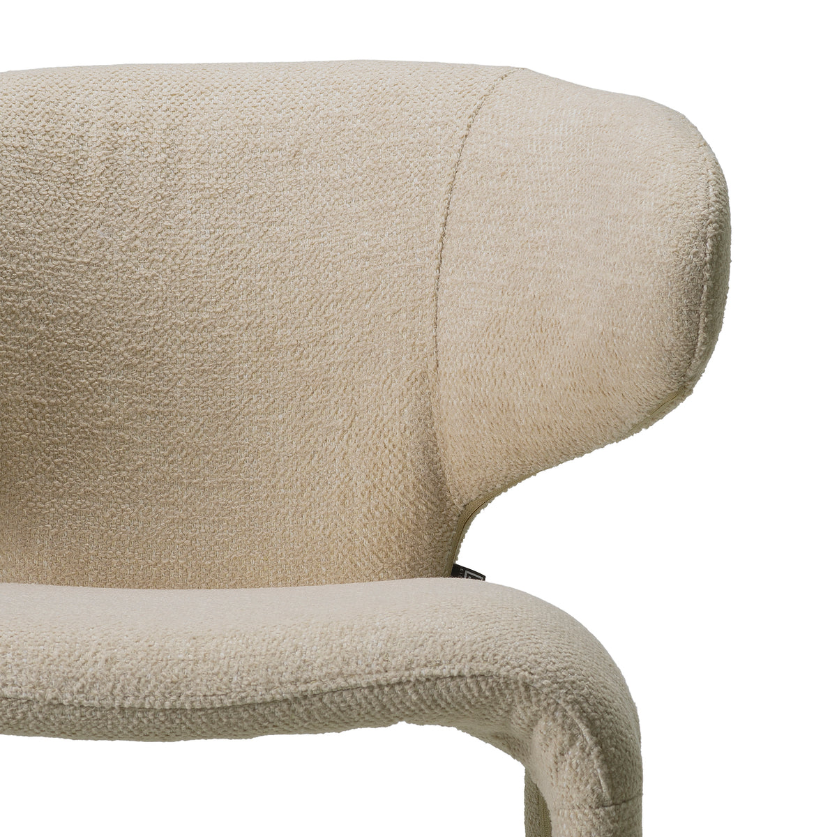 Curved-Back Upholstered Counter Stool Josephine | Eichholtz Miami