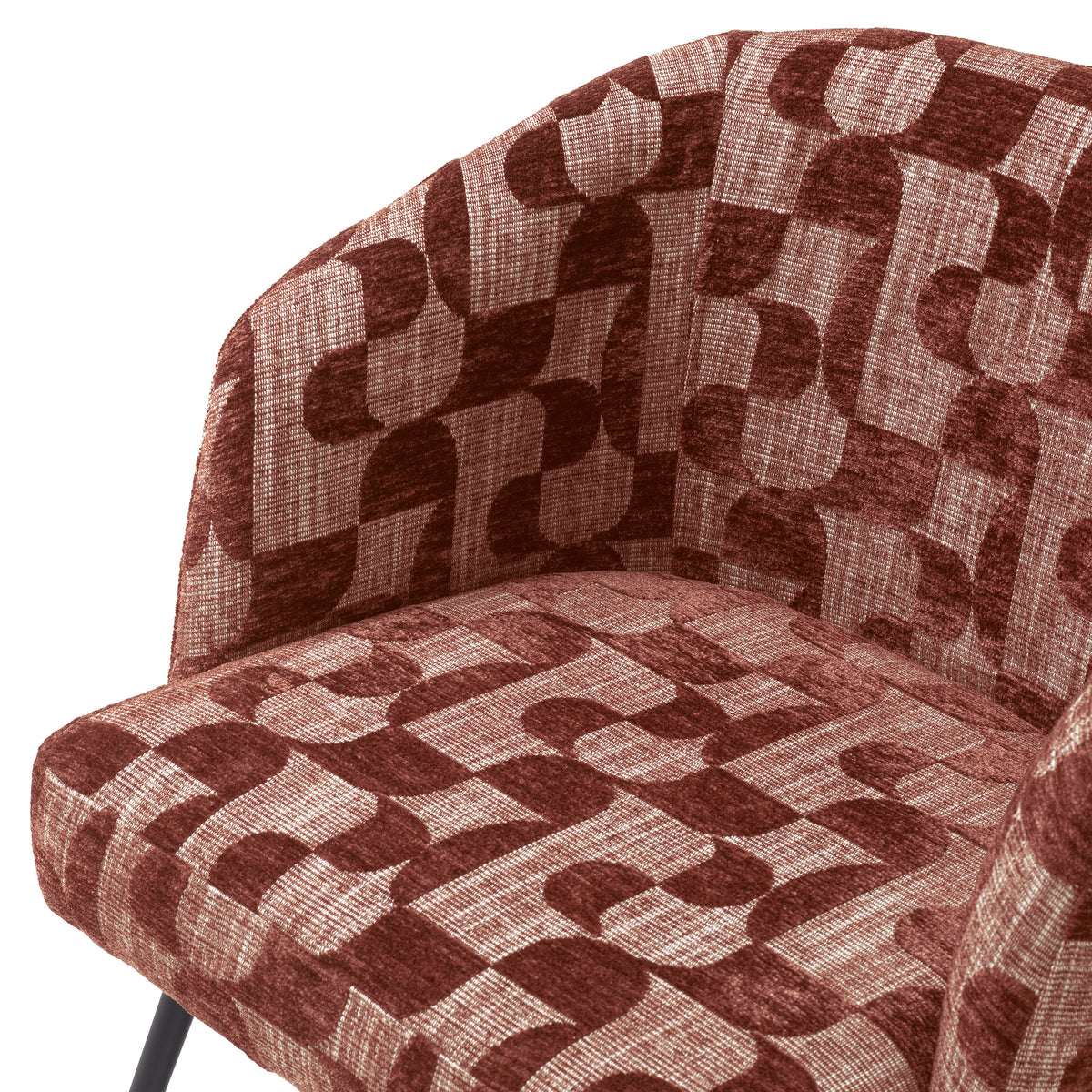 Red Fabric Dining Chair Aiden | Eichholtz Miami