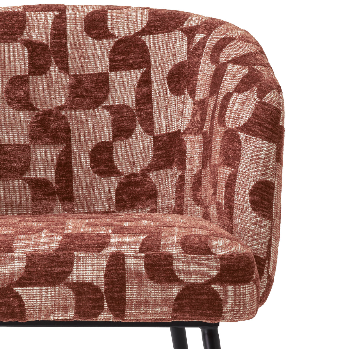 Red Fabric Dining Chair Aiden | Eichholtz Miami
