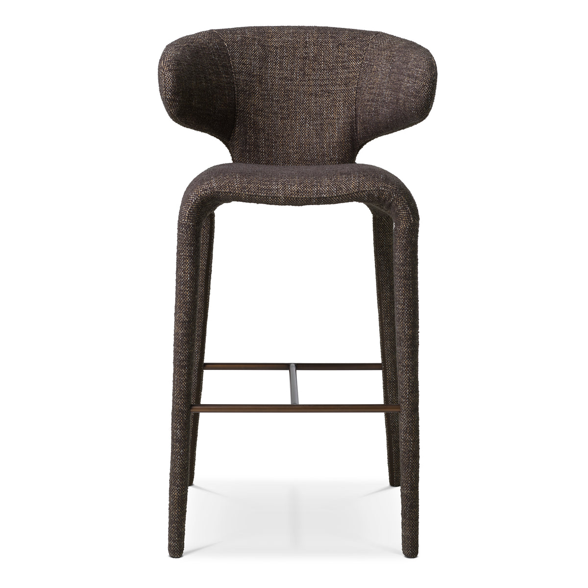 Curved-Back Upholstered Bar Stool Josephine | Eichholtz Miami