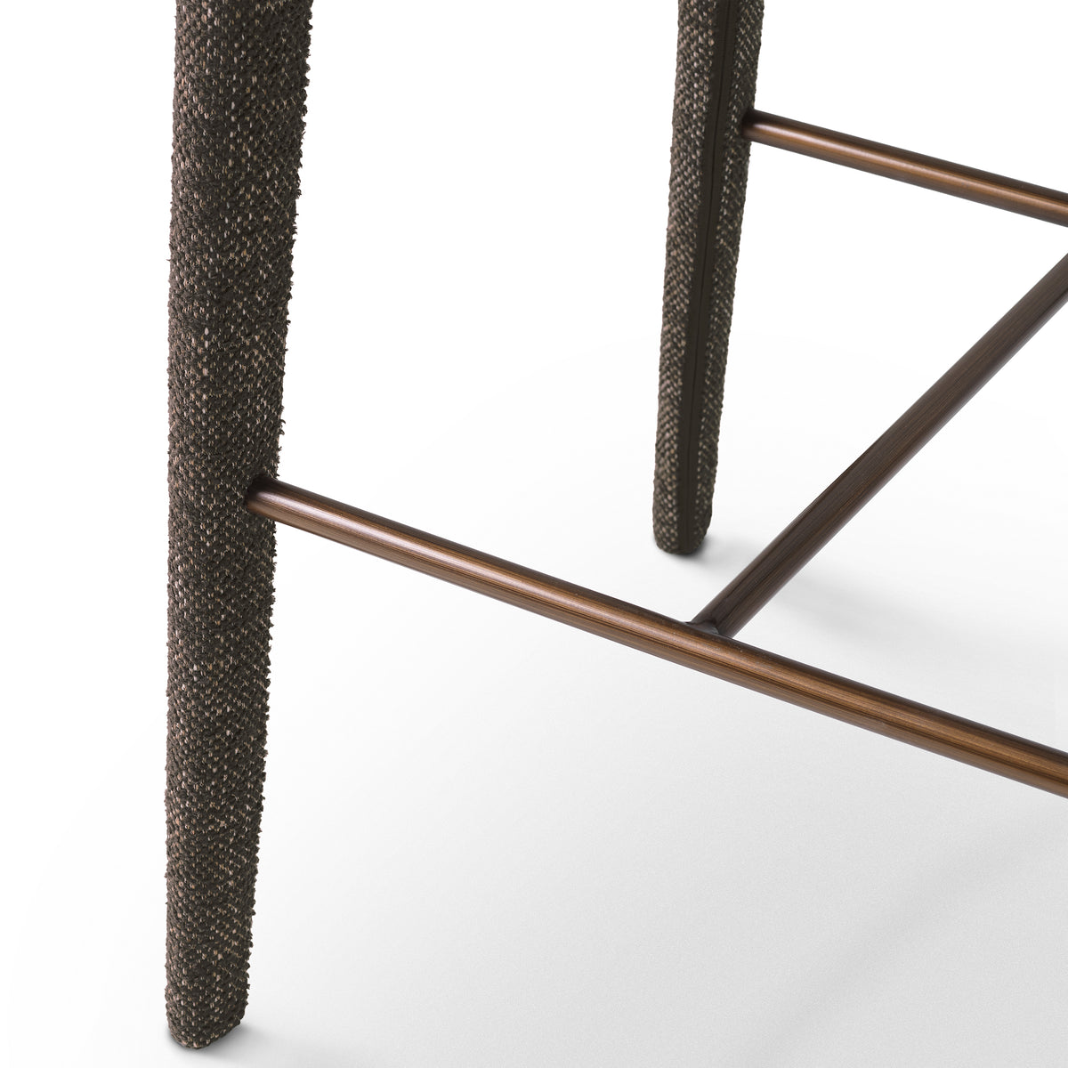 Curved-Back Upholstered Counter Stool Josephine | Eichholtz Miami