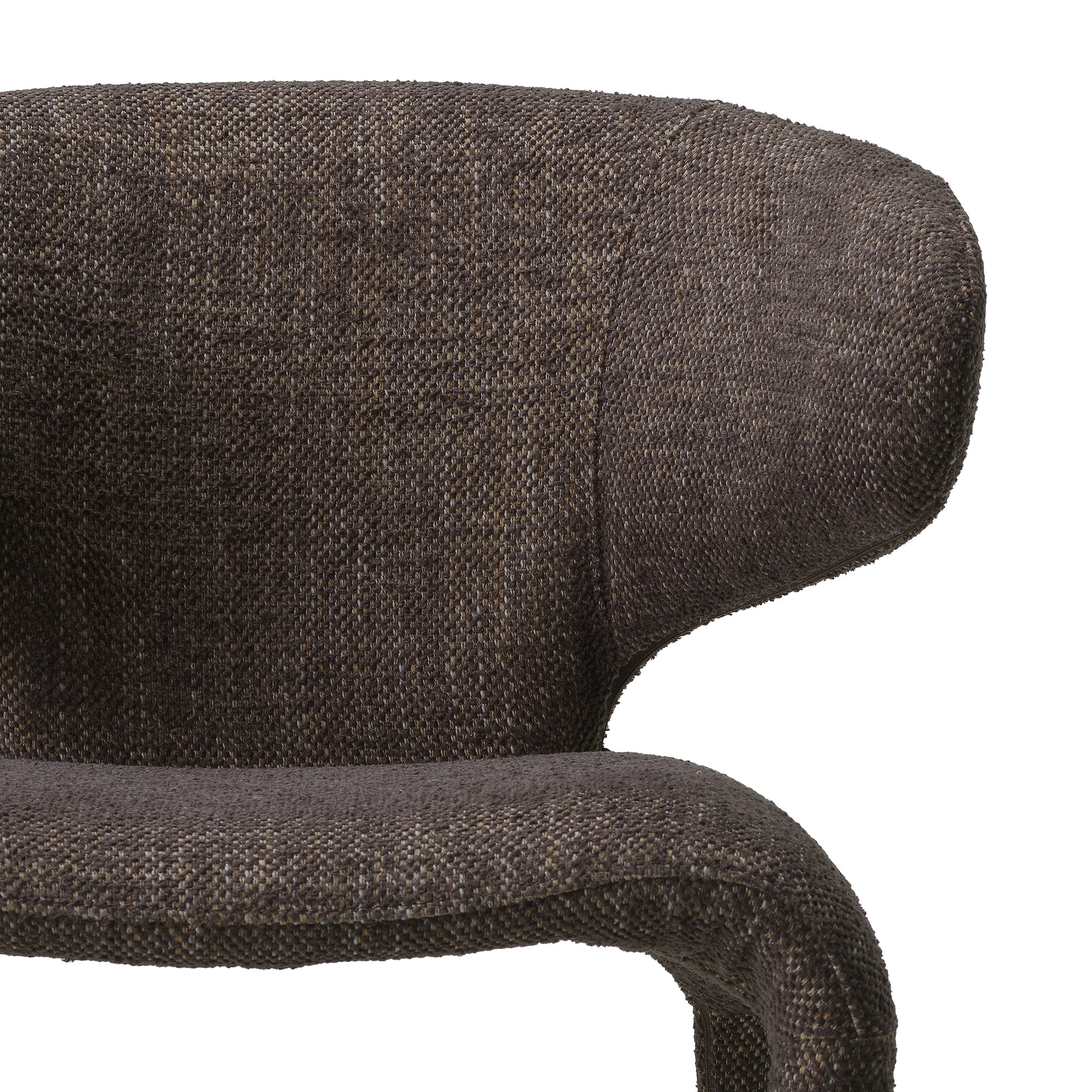 Curved-Back Upholstered Counter Stool Josephine | Eichholtz Miami