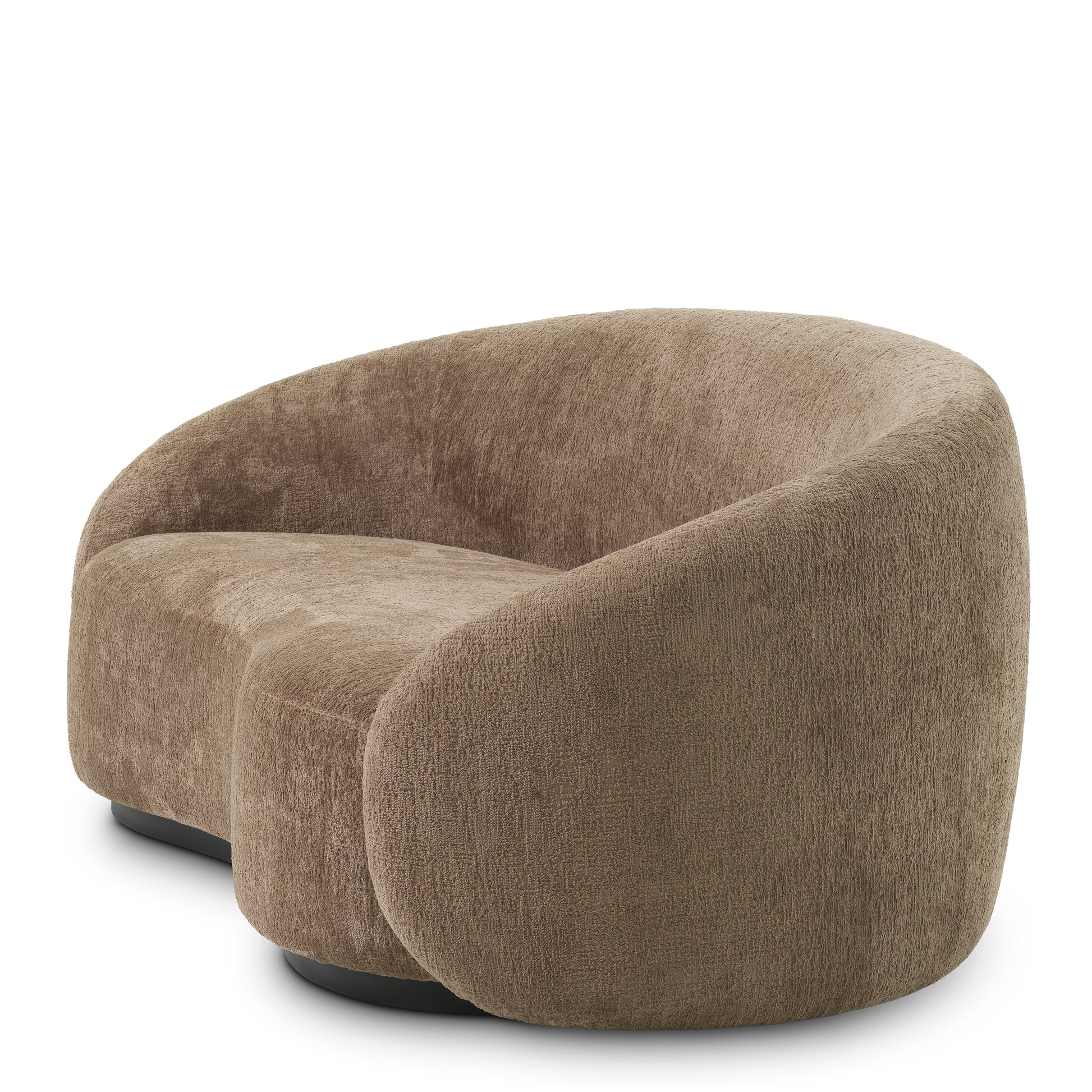 Brown Curved Sofa S Amore | Eichholtz Miami