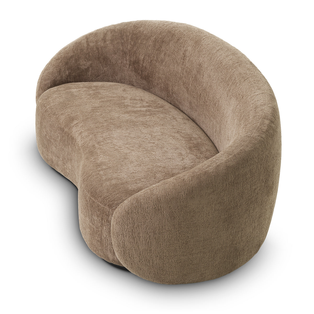 Brown Curved Sofa S Amore | Eichholtz Miami