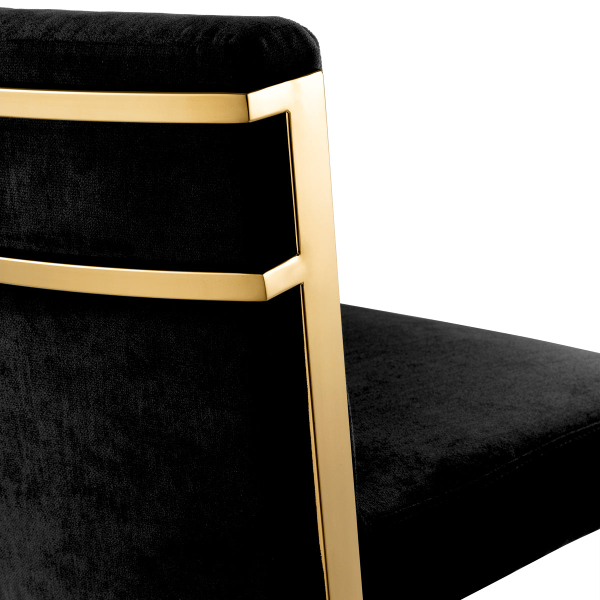 Black Velvet Counter Stool Scott | Eichholtz Miami