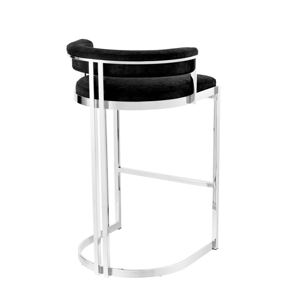 Black Velvet Counter Stool Dante | Eichholtz Miami