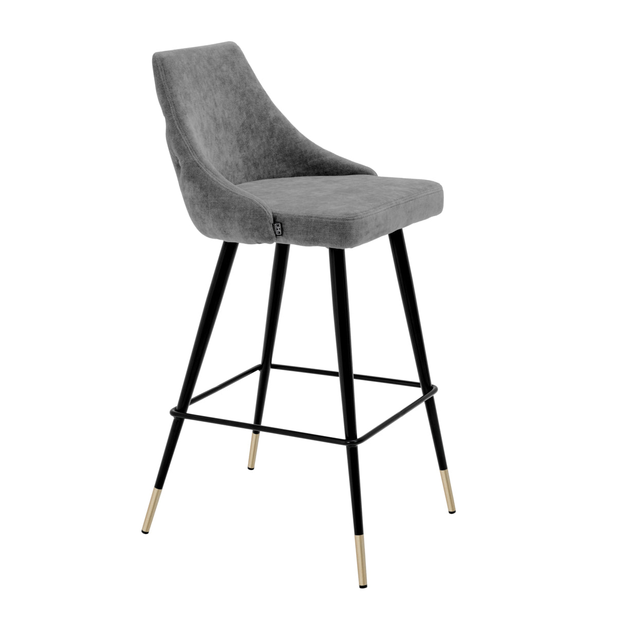 Buttoned Back Bar Stool Cedro | Eichholtz Miami