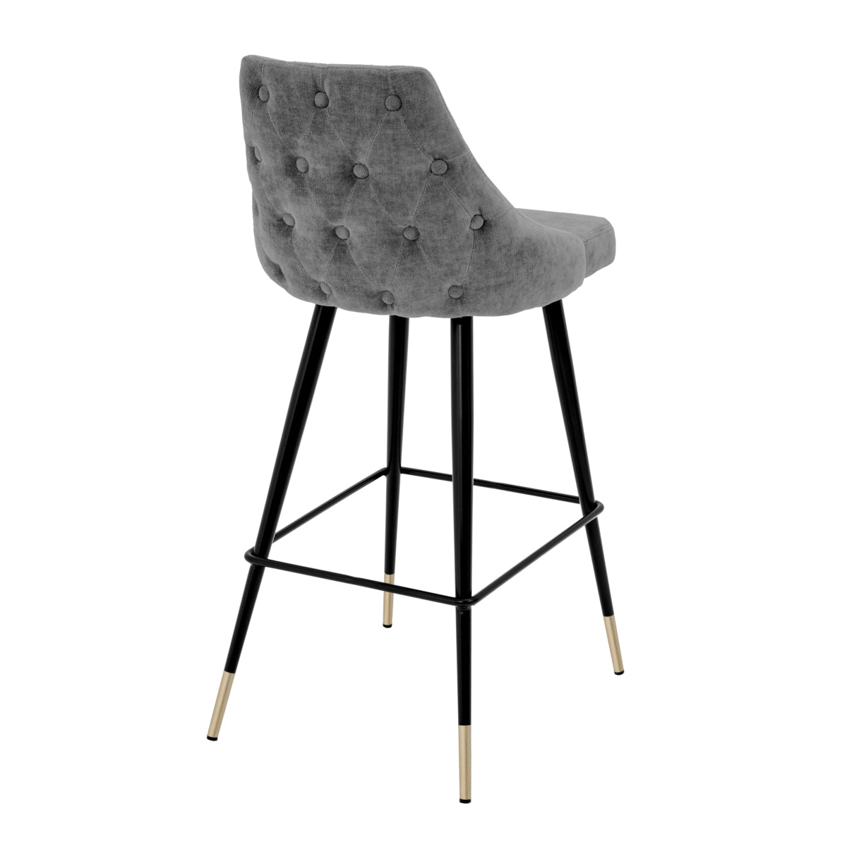 Buttoned Back Bar Stool Cedro | Eichholtz Miami