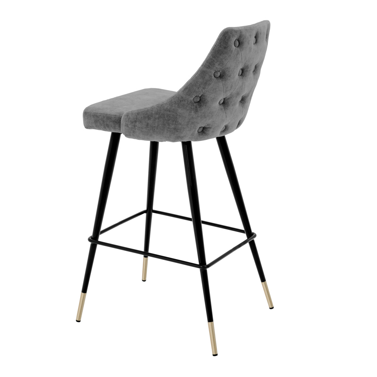 Buttoned Back Bar Stool Cedro | Eichholtz Miami
