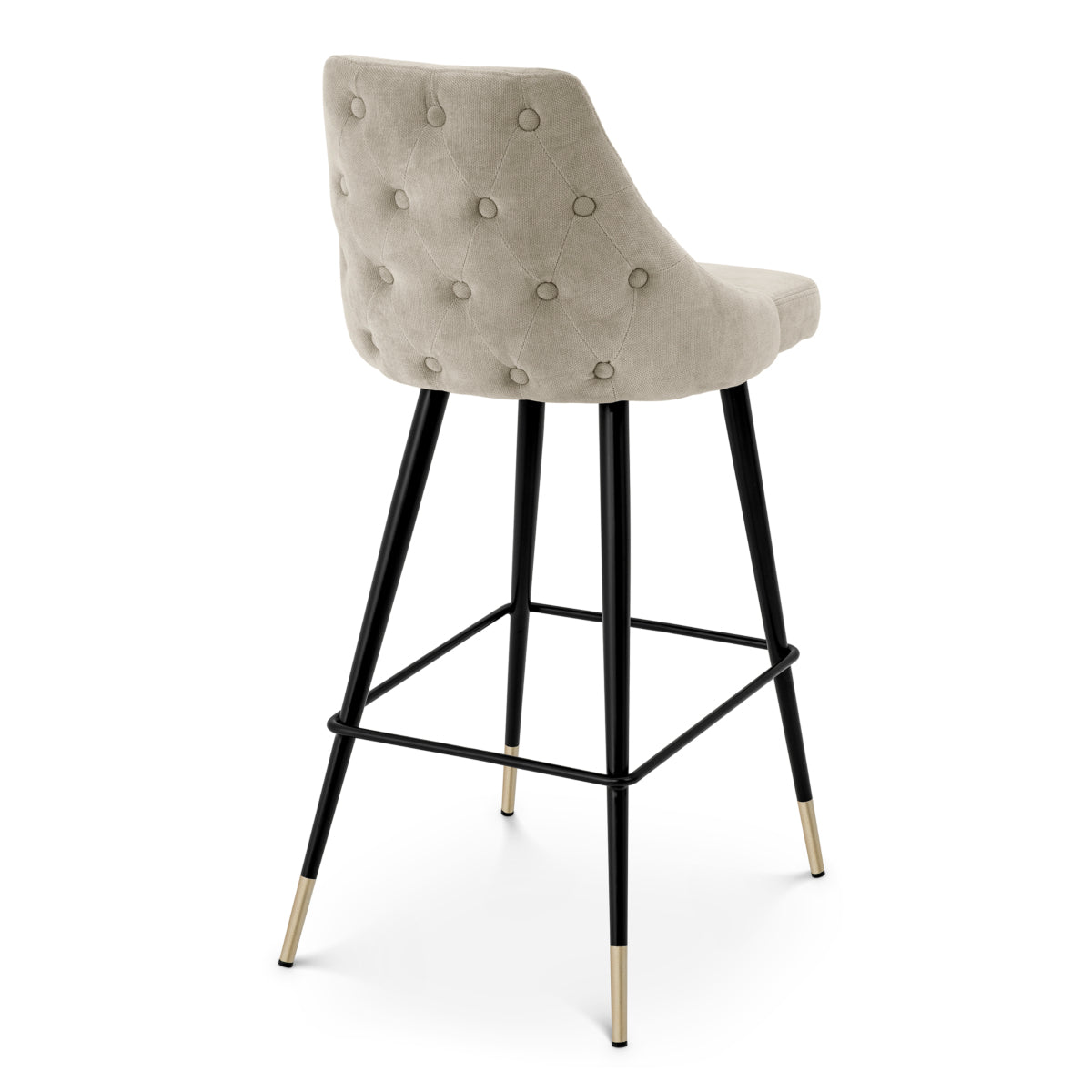 Buttoned Back Bar Stool Cedro | Eichholtz Miami