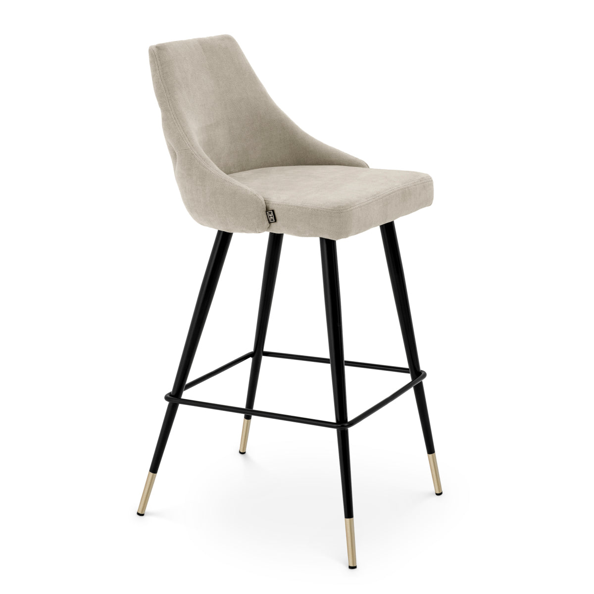 Buttoned Back Bar Stool Cedro | Eichholtz Miami