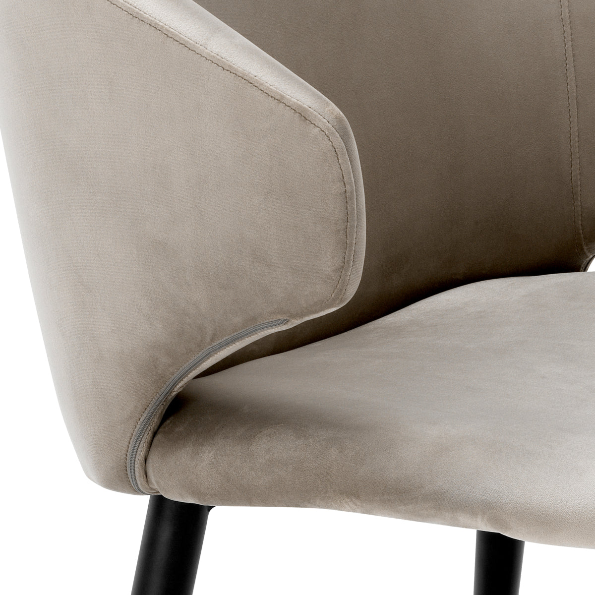 Velvet Retro Dining Armchair Volante | Eichholtz Miami